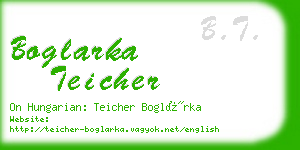 boglarka teicher business card